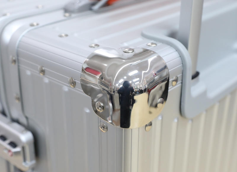 Multi-tone Leather Handle Carry On Luggage